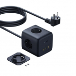 Telefoni laadija Baseus E00082100123-00, USB Type C/AC/USB A, 150 cm, must v., 65 W