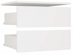 Sahtel, 56.8 cm x 56.8 cm, valge v., 2 tk