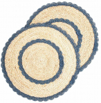 Lauamatt Homla Maizo 244087, 38 cm x 38 cm, 2 tk, Sinine v./Pruunikas v.