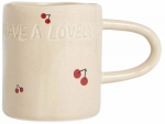 Tass Homla Isernia Cherries, punane v./beež v., 0.4 l