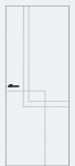 Siseukseleht Domoletti FLAT GEOMETRY 05, universaalne, valge v., 200 x 60 x 4.2 cm