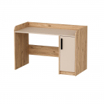 Kirjutuslaud ja riiul Kalune Design Luses, 123.6 cm x 60 cm, 83 cm, beež v./atlantic pine v.