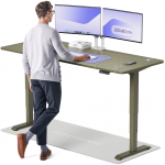 Arvutilaud reguleeritava k&otilde;rgusega Desktronic HomePro, 200 cm x 80 cm, 63 - 128 cm, roheline v.