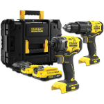 Juhtmevaba t&ouml;&ouml;riistakomplekt Stanley SFMCK461D2T-QW, 18 V