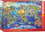 Pusle Eurographics Crazy World 8220-5343, 96.8 cm x 67.6 cm, 2000 tk, mitmev&auml;rviline