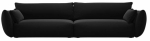 Diivan Cosmopolitan Design Matera Velvet Salvador 19, must v., 110 x 248 cm x 85 cm