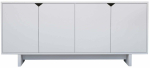 Konsoollaud Kalune Design Doruk, valge v., 40 cm x 180 cm x 80.6 cm