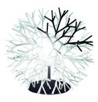 Laualambid Candellux Lighting Coral 41-96893, E27, 60W, valge v./must v./must v.