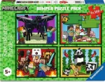Pusle 4in1 Ravensburger Minecraft Adventures, 26 cm x 36 cm, 400 tk, mitmev&auml;rviline