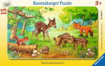 Pusle Ravensburger Forest animals 063765, 25 cm x 14.5 cm, 15 tk, mitmev&auml;rviline
