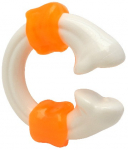 M&auml;nguasi koerale, tassimiseks Gimborn Interactive Chicken Bone 80792, 10.8 cm, valge/oranž