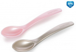 Teelusikas Canpol Babies Feeding Spoons 59/582, 4 kuud, plastik, kuldne/roosa