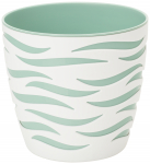 Lillepott Sahara Duo, plastik, valge v./roheline v.