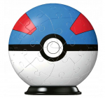 3D-pusle Ravensburger Pokemon 11265, 7.5 cm x 7.5 cm, 54 tk, sinine v./valge v./punane v.