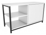 TV-laud Kalune Design Muskegon, valge v./must v., 89.6 cm x 35.3 cm x 50.8 cm