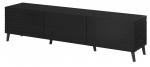 TV-laud Cama Meble Nova, must v., 186 cm x 40 cm x 48 cm
