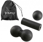 Massaaživahendite komplekt HMS Massage Set FSBM07, must v., 8 cm