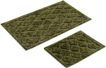 Vannitoamattide komplekt Foutastic R&uuml;ya 394ANR1688, roheline v., 100 cm x 60 cm