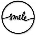 Seinadekoor Wallity Smile, 40 cm x 40 cm