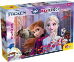 Pusle Lisciani Maxi Floor Disney Frozen Double-Face 304-91799, 70 cm x 50 cm, 150 tk, mitmev&auml;rviline