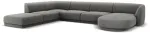 Nurgadiivan Micadoni Home Miley Velvet Panoramic 6 Seats, helehall v., vasak, 327 x 245 cm x 74 cm