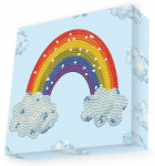 Teemantmosaiik Diamond Dotz Rainbow Smile, mitmev&auml;rviline