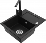 K&ouml;&ouml;givalamu Mexen Enzo 6506-77-670300-70, graniit, 57.6 cm x 46.5 cm x 17.4 cm, must/kroom