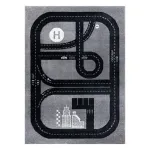 Vaip sise Hakano Beo Track, must v./hall v., 220 cm x 160 cm