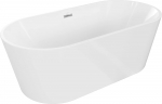Vann, teisaldatav Mexen Luna, 80 cm x 170 cm x 58 cm, ovaalne, valge