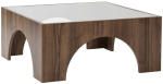 Kohvilaud Kalune Design Seine, p&auml;hklipuu v./l&auml;bipaistev v., 50 cm x 50 cm x 37 cm