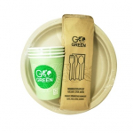 &Uuml;hekordsete n&otilde;ude ja s&ouml;&ouml;giriistade komplekt GoGreen, &Oslash; 23 cm, 4 tk