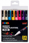 Tekstimarker Posca PC-3M, 0.9 - 1.3 mm, mitmev&auml;rviline, 16 tk
