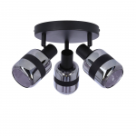 Valgusti lagi Candellux Lighting Yuki, E14, 3 x 15 W, must v.