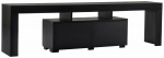 TV-laud Nordure Enclave, must v., 31.3 cm x 180 cm x 50 cm