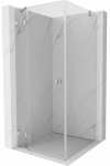 Du&scaron;ikabiin Mexen Lunar 834-070-070-01-00-L, ruudukujuline, aluseta, 70 cm x 70 cm x 200 cm