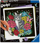 Maalimine numbrite j&auml;rgi Ravensburger CreArt Cat, mitmev&auml;rviline, 20 x 20 cm