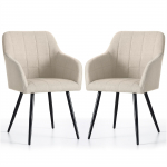 Toolide komplekt Akord Luxano, l&auml;ikiv, must v./beež v., 50.5 cm x 43 cm x 82 cm, 2 tk