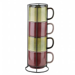 Tasside komplektid Mondex Evie, punane v./roheline v., 0.4 l