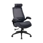 T&ouml;&ouml;tool Home4you Danica, 66 x 70 x 122 - 130 cm, must v./tumehall v.