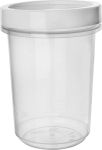 Konteiner toidu jaoks Orion, 0.5 l, 9 cm x 9 cm, l&auml;bipaistev v./valge v.