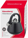 Vilega teekann Klausberg KB 7948, 2.5 l, must v.
