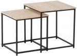 Kohvilaudade komplekt Boltze Boras, pruun v./must v., 34 - 38 cm x 38 cm x 35 - 40 cm, 2 tk