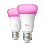 Nutikas pirn Philips Hue LED, A60, 1000 - 20000 &deg;K, E27, 8.1 W, 1100 lm, 2 tk