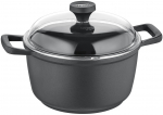 Kastrul Berndes Edition 100 031645, 24 cm, 5 l, must v.