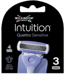 Asendusterad raseerijatele Wilkinson Sword Intuition Quattro Sensitive, 3 tk