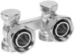 &Uuml;hendusventiil Ferro LZ07YK, kuul/topelt, radiaatorile, 3/4", 1/2"