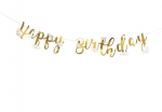 Vanik Teka Happy Birthday Flowers, kuldne v.