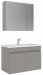 Vannitoa m&ouml;&ouml;bli komplekt Kalune Design Tivoli, matt ka&scaron;miir v., 45 cm x 85 cm x 57 cm