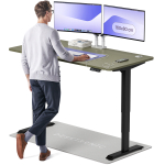 Arvutilaud reguleeritava k&otilde;rgusega Desktronic HomePro 42 854, 160 cm x 80 cm, 126 cm, must v./roheline v.