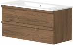 Vannitoakapp valamuga Raguvos Baldai Pure, copper oak v., 45.4 cm x 99 cm x 50 cm